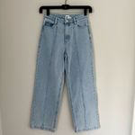 Princess Polly Booran Light Wash Denim Wide Leg Center Seam Jeans Photo 1