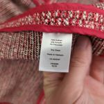 Talbots Womens Unstructured Blazer 10 Red Tweed Cotton Career Jacket Cardigan Photo 7