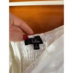 Lulus  Cutest Icon White Embroidered Off-the-Shoulder Mini Dress Babydoll Size S Photo 6