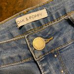 Oak & Poppy Rhinestone Bedazzled Distressed Stretch Jeans Photo 4
