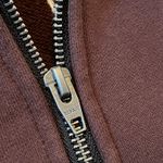 Menace Brown Embroidered Logo Hoodie Photo 6