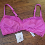 NWT Savage X Fenty Pink Chic Edgy Feminine Retro Sexy Lace Trim Bra Size 1X Photo 0