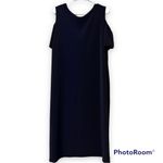 JM Collection  WOMAN plus size 2X black cold shoulder dress funeral wedding new Photo 1