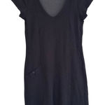 Horny Toad Cap Sleeve Shift Dress Flexcel Size Medium M Dark Gray/Black V-neck Photo 0