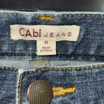 CAbi  Blue Capri Jeans with Pink Side Stripe Photo 6