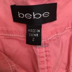 Bebe Women's Size 2 Pink Cargo Wide Leg Capris Photo 2
