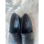 Franco Sarto  Loafers‎ woman's Black Leather Block Heel Shoes Classic Minimalist Photo 1