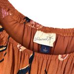 Universal Threads Universal Thread Burnt Orange Floral Ruffle Prairie Maxi Dress Photo 4