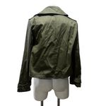 Shinestar  Women's Olive Green Double-Breasted Cropped Jacket Medium Photo 6