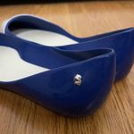 Melissa  x Karl lagerfeld blue zipper rubber pointed toe flats size US 6 Photo 1