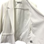 Eliza J  3 Quarter Ruched Sleeve One Button Faux Pocket Blazer Jacket Womens M Photo 8