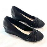 NEW Cliffs By White Mountain Patent Leather Slip On Wedge Pumps Black Size 6 Photo 0
