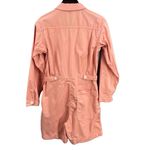 Alex Mill Jumpsuit Romper Pink Long Sleeve Utility Streetwear Pockets Womens XS Photo 3