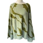 TWO TWENTY FIVE Green Patterned bell sleeve Women's Sweater Size large Photo 9