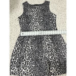 Attention Womans  Gray Black Leopard Print Dress Pullover Sleeveless Xl Photo 4
