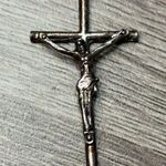 Silver Jesus Christ Cross Crucifix Pendant Photo 0