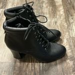 Style & Co  Black Lace-Up Heeled Ankle Boots Size 11 Photo 1