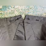 Vintage Cassidy silk pinstripe cropped button bolero jacket, size
6 Black Photo 8