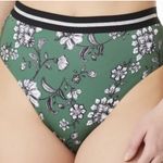 Sanctuary  CACTUS GREEN Floral Balinese High Waist Bikini Bottom XL Photo 0