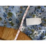 Blue sequence flower dress size medium Photo 5