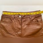 Wilfred Aritzia,  Melina, faux Leather Pants,‎ Brown, soft as butter, size 4 Photo 4