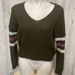 No Boundaries No Comment Green sweater Photo 0