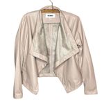 BB Dakota  Gracelyn Faux Leather Open Front Jacket Size XS Photo 1