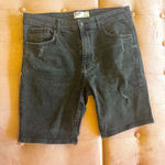 Bershka  Charcoal Denim Shorts Photo 10