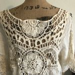 Forgotten Grace 3/4 Sleeve Crochet Blouse Photo 6