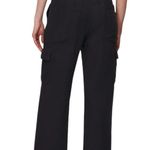 Whistles Women's Amber Cargo Pocket Pants Black Tonal Stripe Cargo Pocket Size 6 Photo 9