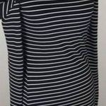 Torn By Ronny Kobo Black White Stripe Dress Photo 0