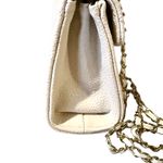 ROMYTISA Women’s Vegan Quilted Textured Flap Crossbody Bag White Photo 2