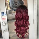 Wig burgundy deep wave not Red it’s burgundy wavy Photo 2