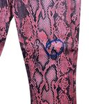 L'Agence Pants Womens 25 Pink Snake Print Margot Skinny High Rise Garnet Aurora Photo 11