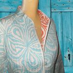 Reversible adorable jacket! From peach/white to aqua/white in one flip motion! Orange Size undefined Photo 12