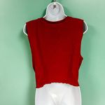 Tilly's Tilly’s Red Cropped Harvard Muscle Tank Photo 5