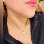 10K pure paperclip necklace with Virgin Mary pendant 🤍 Gold Photo 0