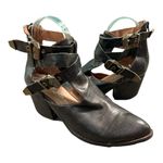 Jeffrey Campbell US 9.5 Everwell Ibiza Brown Leather Cutout Ankle Boots Shoes Photo 1
