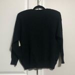 NWT Eva Cervantes Black Vintage Retro Rhinestone Embroidered Sweater Size Large Photo 2