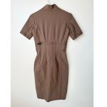 Elaine Kim Tech Stretch Zip Off Midi Dress Gray Size XS Photo 4