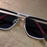 White Aviator Sunglasses Photo 1