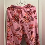 ZARA CROPPED FLORAL PRINT TROUSERS MULTICOLOURED SIZE M Photo 3