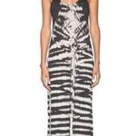 RAQUEL ALLEGRA Tie Dye Maxi Tank Dress Charcoal/Beige Size 3/LARGE Gray Photo 0
