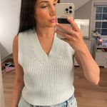 H&M Light Blue Knit Sweater Vest Photo 0
