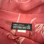 Vintage Carole Little for Saint Tropez Silk Skirt Womens 6 Pleated Floral Retro Pink Photo 5