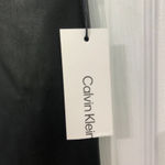 Calvin Klein Womens Pants 6P Black Leather Straight Fit Mid Rise Pocket NWT Photo 5