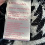 Cozy Sherpa Women's Grey Ikat Aztec Fleece Pullover Sweatshirt Size L Photo 5