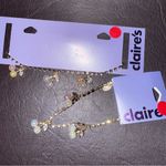 Claire's Gold Necklace and bracelet with Iridescent cherry 🍒 Charms Photo 2
