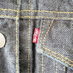 Levi's Levi’s Dark Rinse Denim Jean Jacket Size Small Cropped Classic Cotton Button Up Photo 4