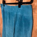 Newport News  Turquoise Blue Suede Leather Pencil Skirt Sz 18 Western Rodeo Photo 1